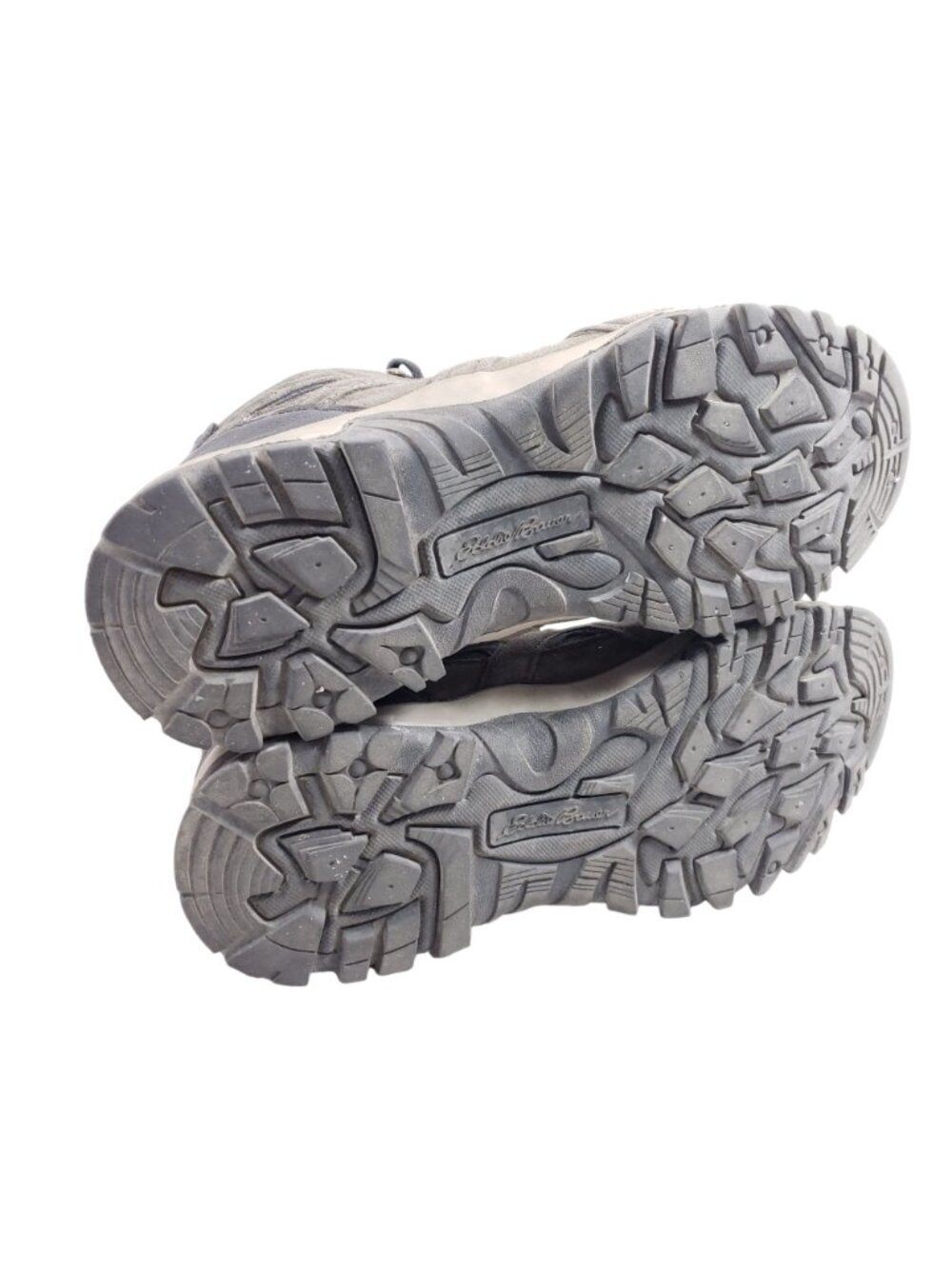 Eddie Bauer Mens Size 10.5 Waterproof Hiking Boots Gray Suede & Mesh - Picture 8 of 9